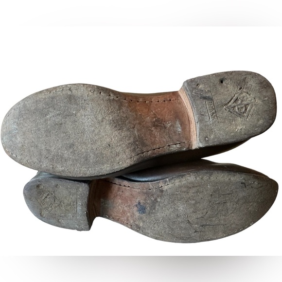 Vintage Red Diamond Brown Slip On 70s Retro Men’s 7.5 Boots Rare - Picture 7 of 11